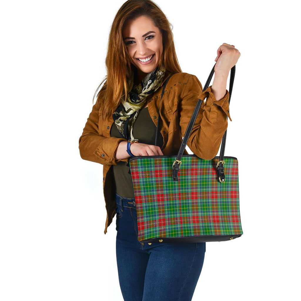 Muirhead Tartan Leather Tote Bag - Tartan Vibes Clothing