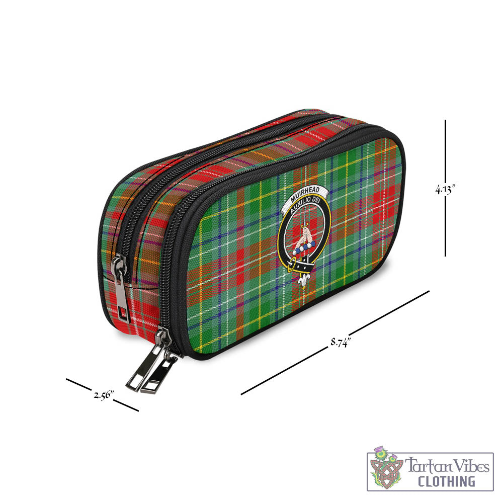 Muirhead Tartan Pen and Pencil Case with Family Crest - Tartan Vibes Clothing