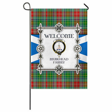 Muirhead Family Crest Tartan Welcome Garden Flag Saltire Harmony Style - Tartan Vibes Clothing