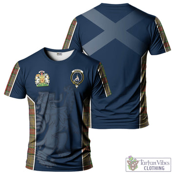 Muirhead Old Tartan T-Shirt with Family Crest and Lion Rampant Vibes Sport Style
