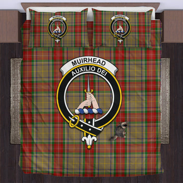 Muirhead Old Tartan Bedding Set with Family Crest