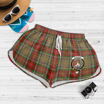 Muirhead Old Tartan Womens Shorts with Family Crest