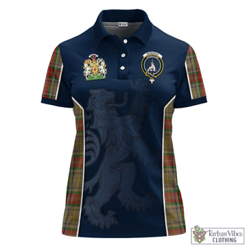 Muirhead Old Tartan Women's Polo Shirt with Family Crest and Lion Rampant Vibes Sport Style