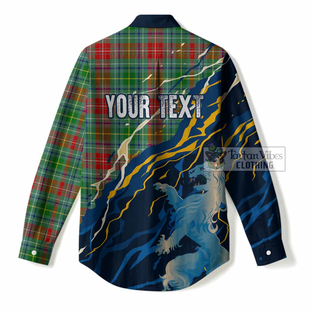 Muirhead Scotland Tartan Women Casual Shirt WC2026 Football - We'll Be Coming