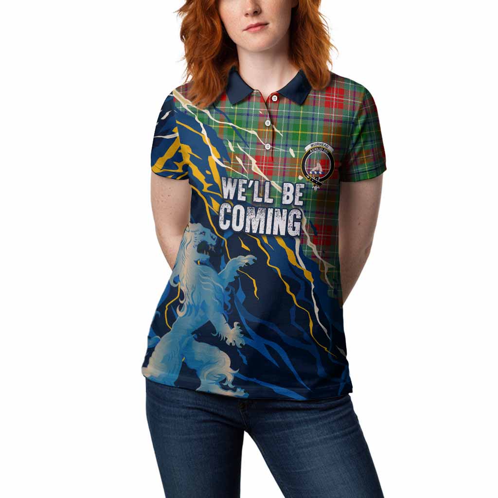 Muirhead Scotland Tartan Women Polo Shirt WC2026 Football - We'll Be Coming