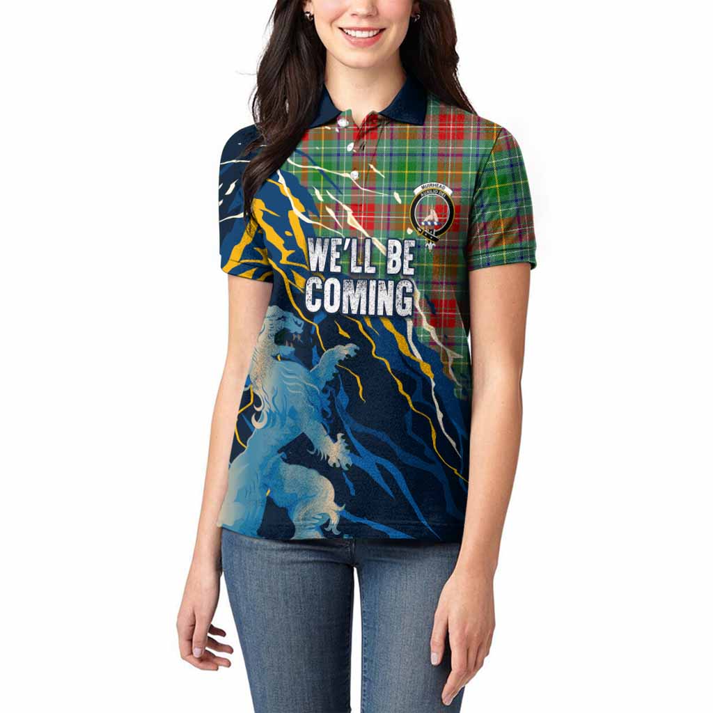 Muirhead Scotland Tartan Women Polo Shirt WC2026 Football - We'll Be Coming