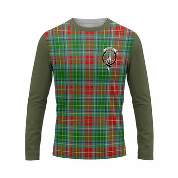 Muirhead Tartan Accent Long Sleeve T-Shirt with Family Crest