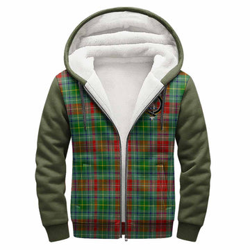 Muirhead Tartan Accent Sherpa Hoodie with Family Crest