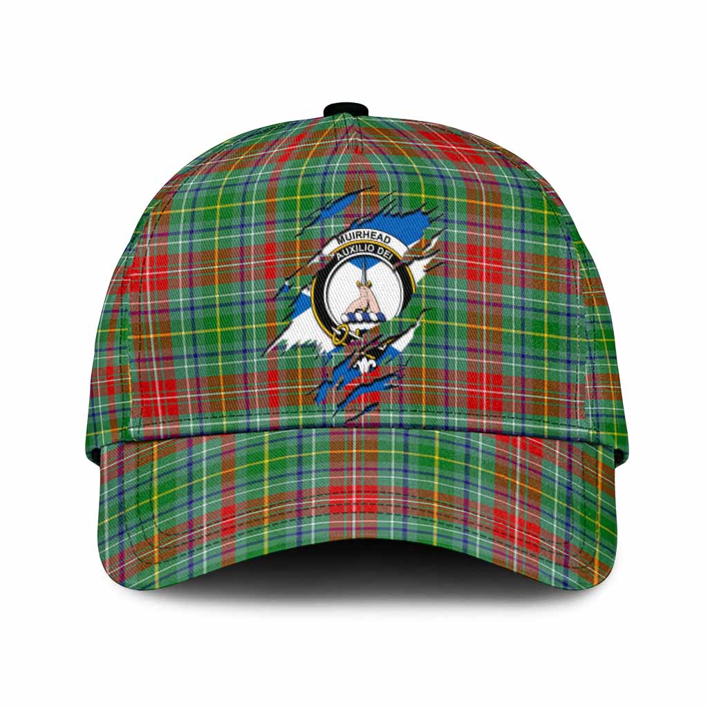 Muirhead Tartan Classic Cap with Family Crest In Me Style
