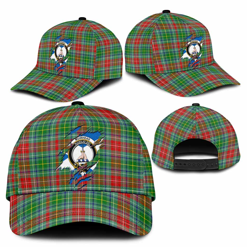 Muirhead Tartan Classic Cap with Family Crest In Me Style