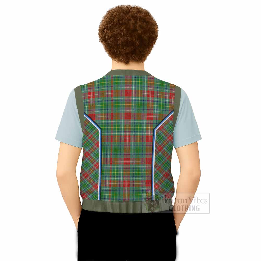 Muirhead Tartan Crest Knitted V-Neck Vest Scotland Coat of Arm Flag Style - Tartan Vibes Clothing