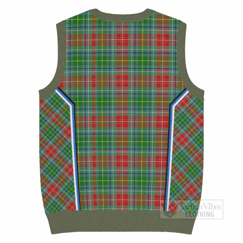 Muirhead Tartan Crest Knitted V-Neck Vest Scotland Coat of Arm Flag Style - Tartan Vibes Clothing