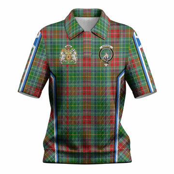 Muirhead Tartan Crest Women’s Polo Sweater Top Scotland Coat of Arm Flag Style