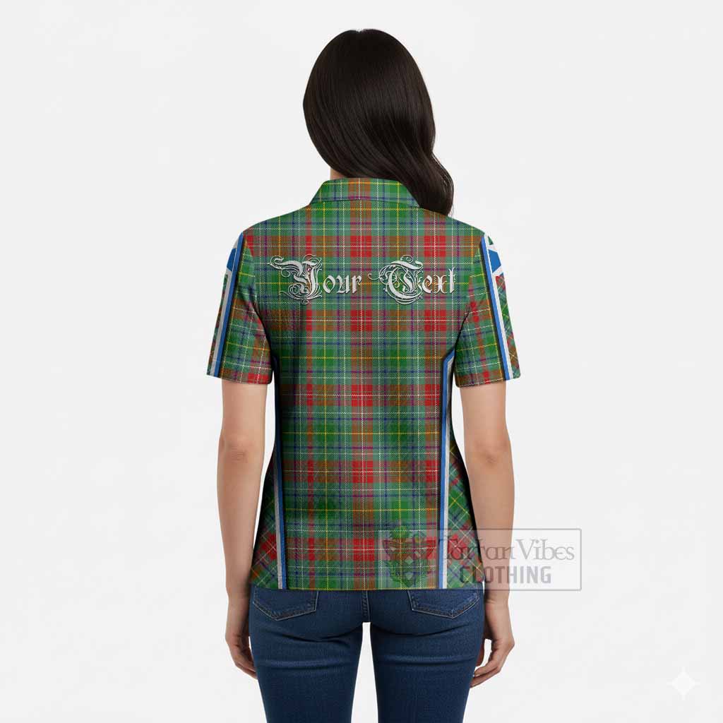 Muirhead Tartan Crest Women’s Polo Sweater Top Scotland Coat of Arm Flag Style