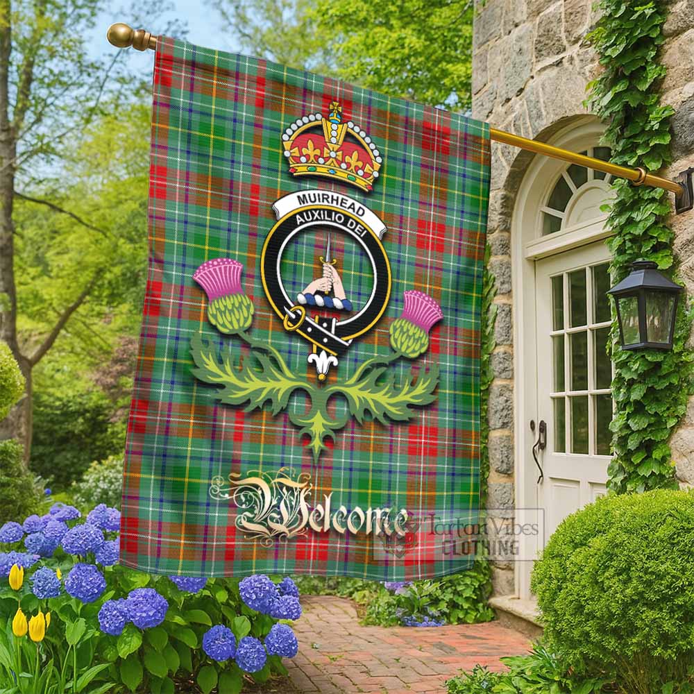 Muirhead Tartan Family Crest Garden Flag Royal Thistle Welcome Style - Tartan Vibes Clothing