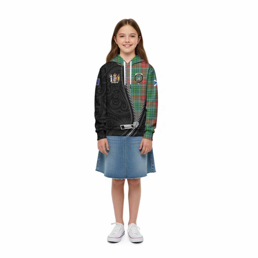 Muirhead Tartan Kid Hoodie New Zealand Pattern Unique Zipper Stylized