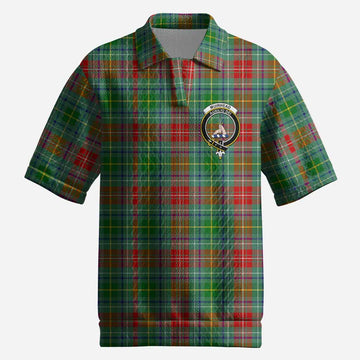 Muirhead Tartan Men’s Polo Sweater Top with Family Crest
