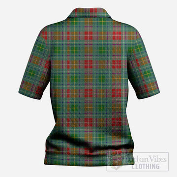 Muirhead Tartan Women’s Polo Sweater Top with Family Crest
