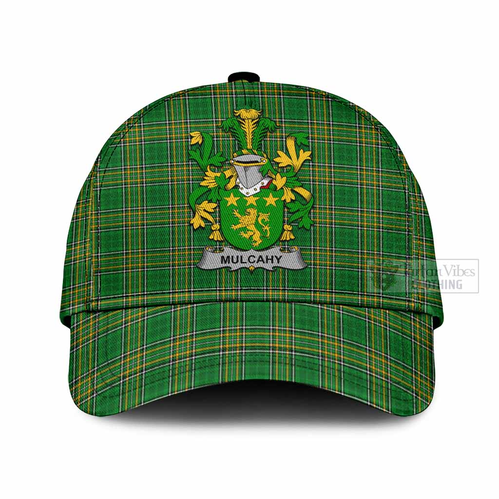 Mulcahy Irish Clan Tartan Classic Baseball Cap with Coat of Arms Classic Cap Universal Fit - Tartan Vibes Clothing