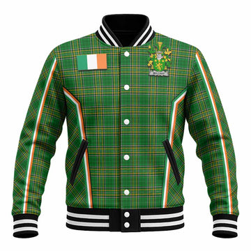 Mulcahy Irish Clan Coat of Arm Tartan Baseball Jacket Flag Style