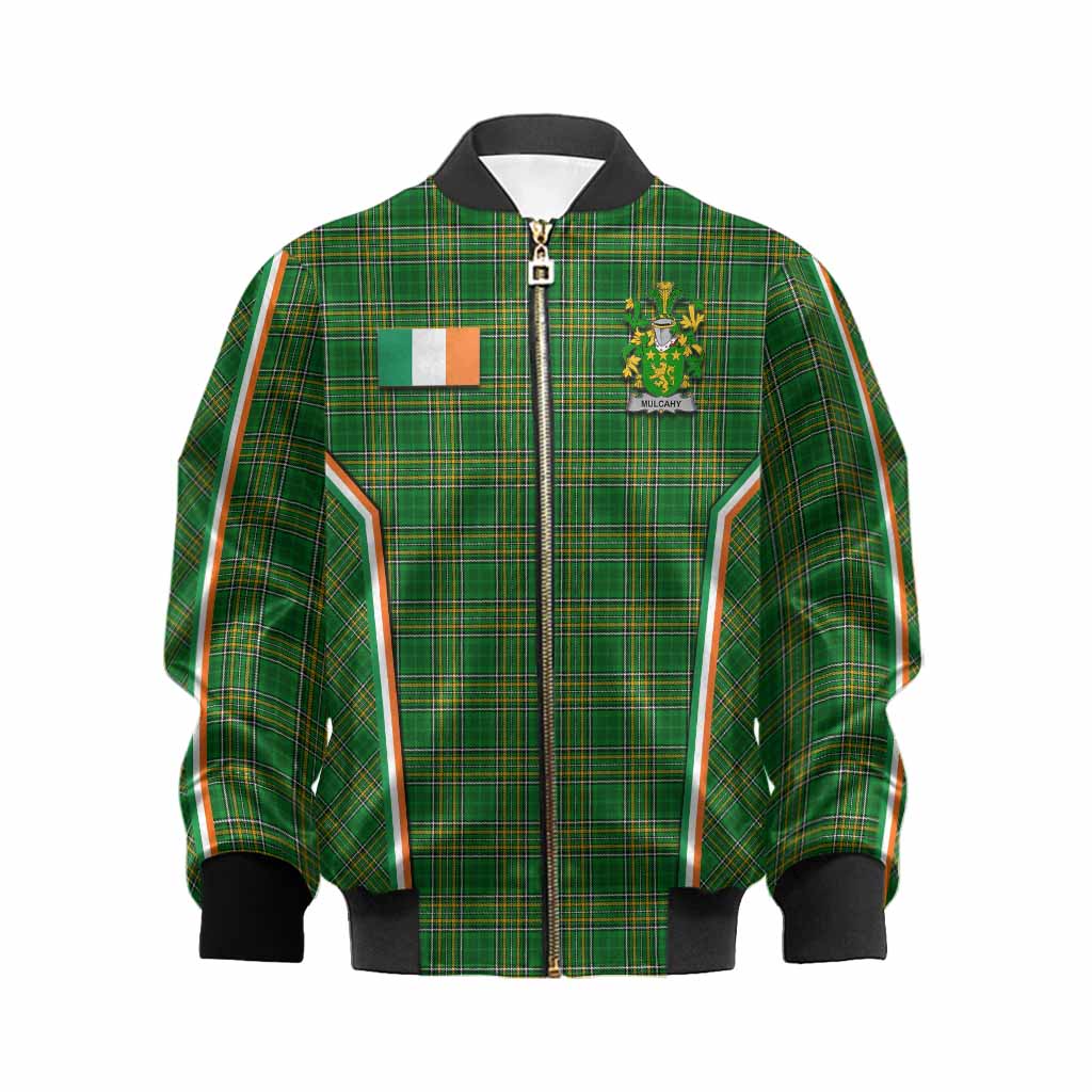 Mulcahy Irish Clan Coat of Arm Tartan Kid Bomber Jacket Flag Style