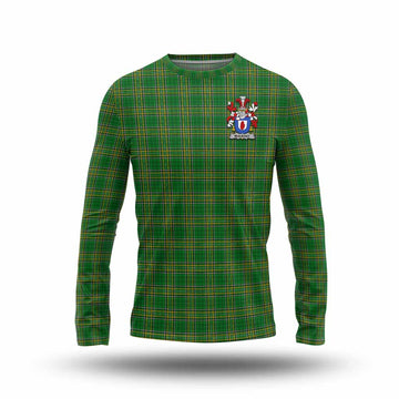 Mulrony Irish Clan Tartan Long Sleeve T-Shirt with Coat of Arms Unisex - Tartan Vibes Clothing