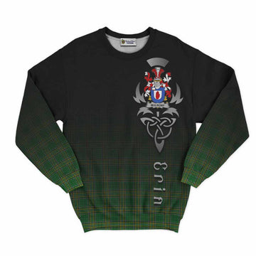 Mulrony Irish Clan Sweatshirt with Coat of Arms Erin Go Bragh Celtic Inspired Unisex - Tartan Vibes Clothing