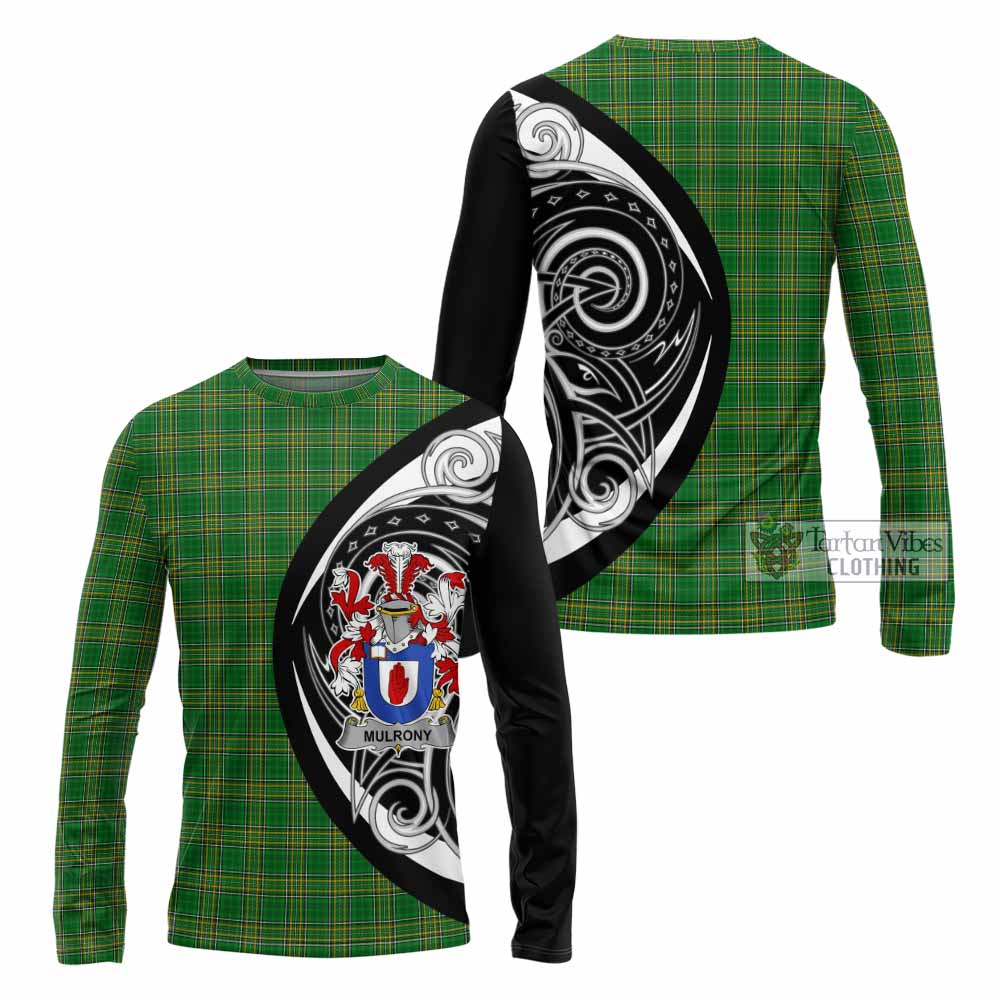 Mulrony Irish Clan Long Sleeve T-Shirt Celtic Circle Style - Tartan Vibes Clothing
