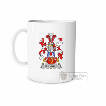 Tartan Vibes Clothing Mulvihill Irish Clan Coat of Arms Ceramic Mug