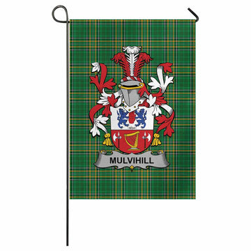 Mulvihill Irish Clan Tartan Flag with Coat of Arms