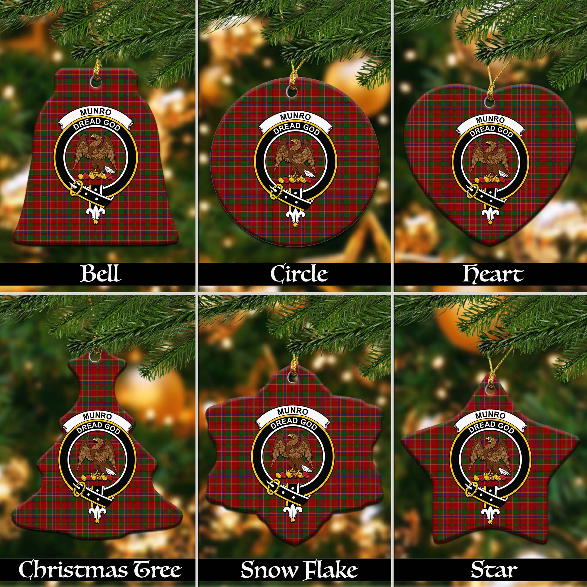 Munro Ancient Tartan Crest Wall Hanging Banner