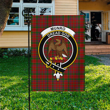 Munro Tartan Flag with Family Crest