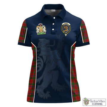 Munro Tartan Women's Polo Shirt with Family Crest and Lion Rampant Vibes Sport Style