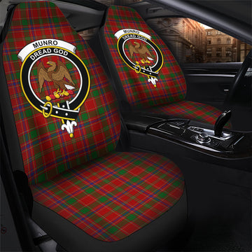 Munro (Monroe) Tartan Car Seat Cover with Family Crest