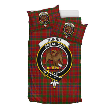 Munro (Monroe) Tartan Bedding Set with Family Crest