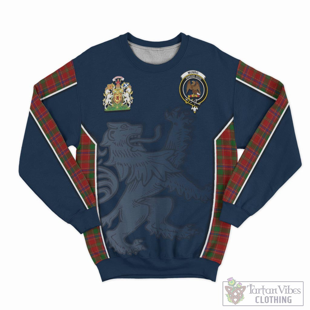 Tartan Vibes Clothing Munro Tartan Sweater with Family Crest and Lion Rampant Vibes Sport Style