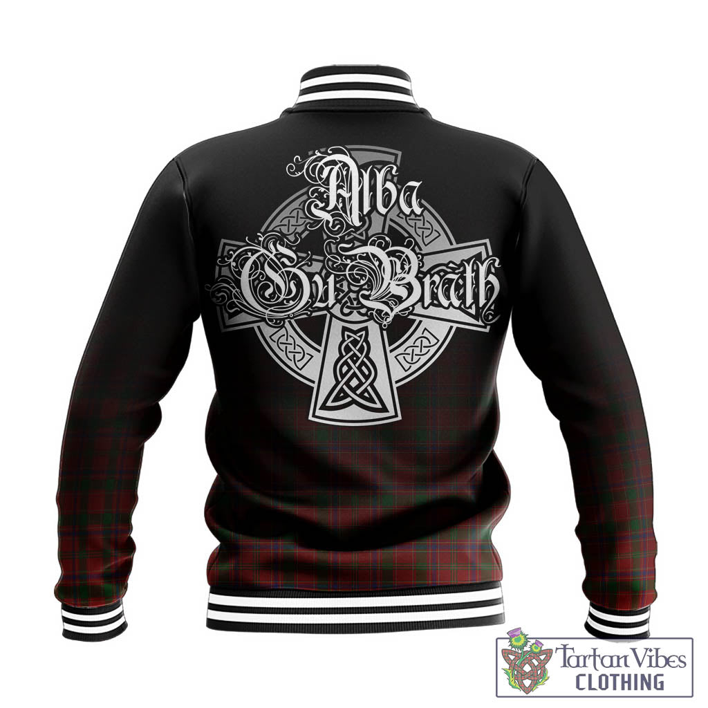Tartan Vibes Clothing Munro Tartan Baseball Jacket Featuring Alba Gu Brath Family Crest Celtic Inspired