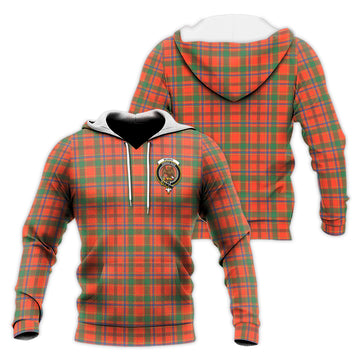 Munro Ancient Tartan Knitted Hoodie with Family Crest