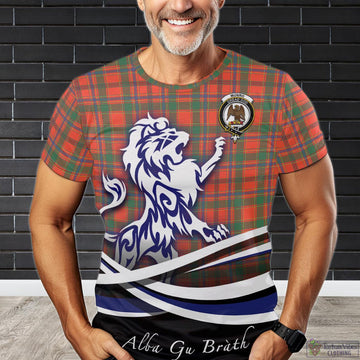 Munro Ancient Tartan T-Shirt with Alba Gu Brath Regal Lion Emblem