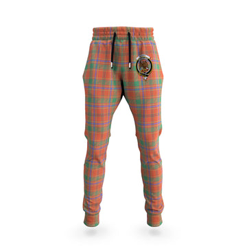 Munro Ancient Tartan Joggers Pants with Family Crest