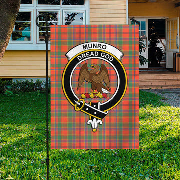 Munro Ancient Tartan Flag with Family Crest