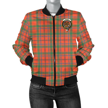 Munro Ancient Tartan Bomber Jacket with Family Crest