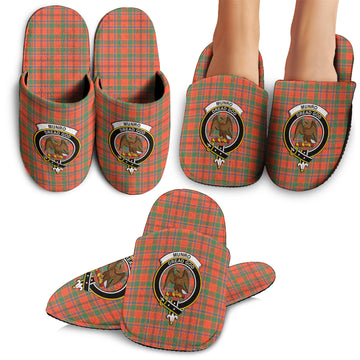 Munro Ancient Tartan Home Slippers with Family Crest