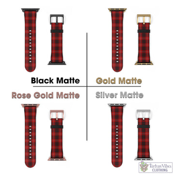 Munro Black and Red Tartan Watch Band