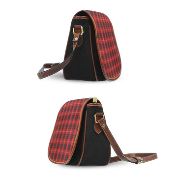 Munro Black and Red Tartan Saddle Bag