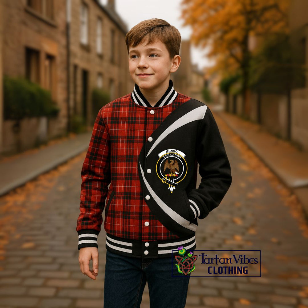 Munro Black and Red Tartan Baseball Jacket 
