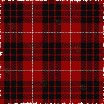 Munro Black and Red Tartan