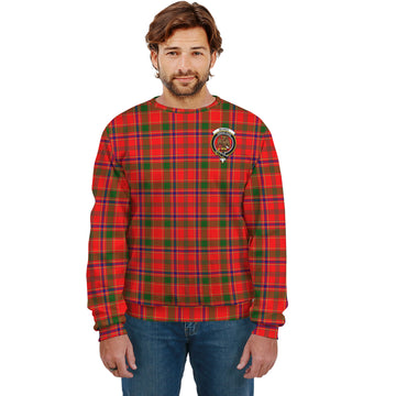Munro Modern Tartan Sweatshirt with Family Crest