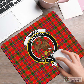 Munro Modern Tartan Mouse Pad with Family Crest