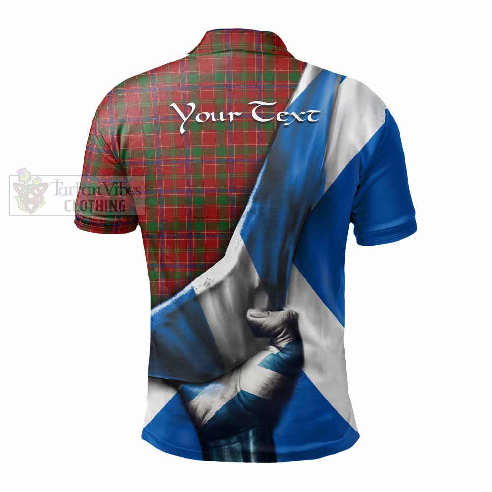 Tartan Vibes Clothing Munro (Monroe) Tartan Polo Shirt with Family Crest Scotland Patriotic Style